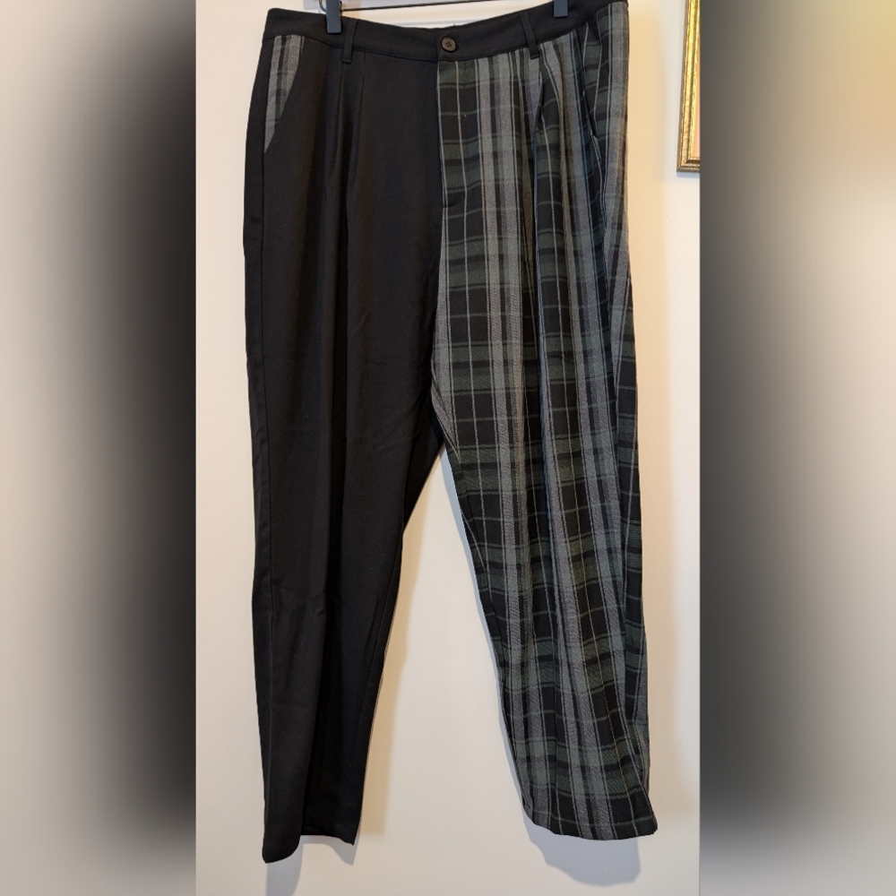 Disturbia Checkmate High Waist Trousers - Size 14